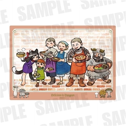 「公式レシピブック おうちで作れるダンジョン飯」九井諒子描き下ろし　カラーイラストプレート（全員Ver.）