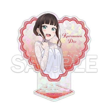 LoveLive! Days 2026年8月号『ラブライブ！サンシャイン!!』ハート型アクリルスタンド Aqours　ダイヤ