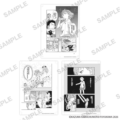「とある魔術の禁書目録外伝 とある科学の超電磁砲」ミニ複製原画3枚セット　御坂美琴