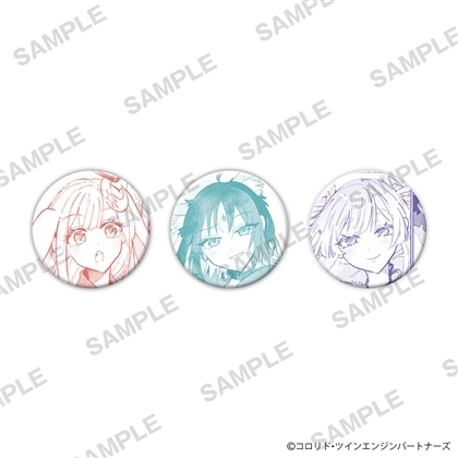 『超かぐや姫！』缶バッジ3個セット かぐや＆酒寄彩葉＆月見ヤチヨ B