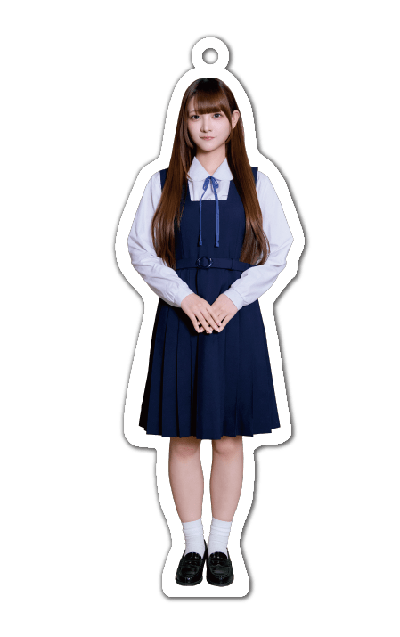 「きゅるりんってしてみて 5th Anniversary Photobook カワイイ・リアリズム」アクリルキーホルダー（チバゆな・制服衣装）