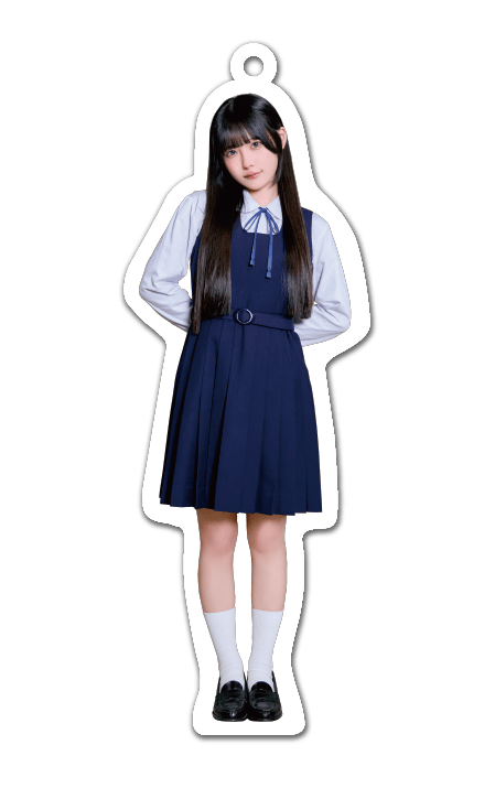 「きゅるりんってしてみて 5th Anniversary Photobook カワイイ・リアリズム」アクリルキーホルダー（逃げ水あむ・制服衣装）
