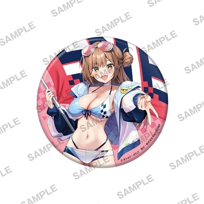 『純情ギャルはカノジョじゃないのに』ビッグホログラム缶バッジ　外ヶ浜凛々亜　レースクイーンVer.