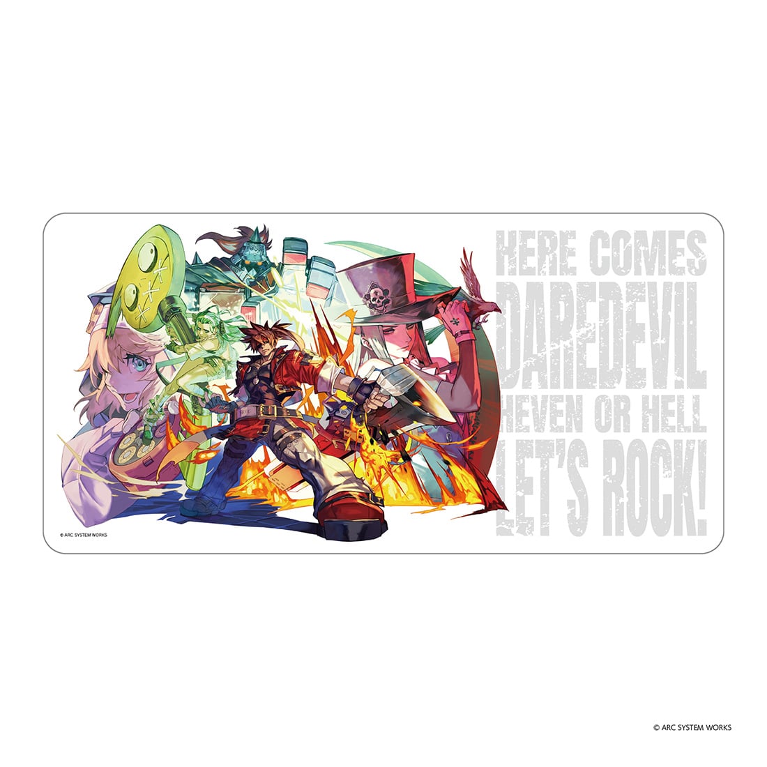 GUILTY GEAR -STRIVE- ラバーデスクマット HERE COMES DAREDEVIL