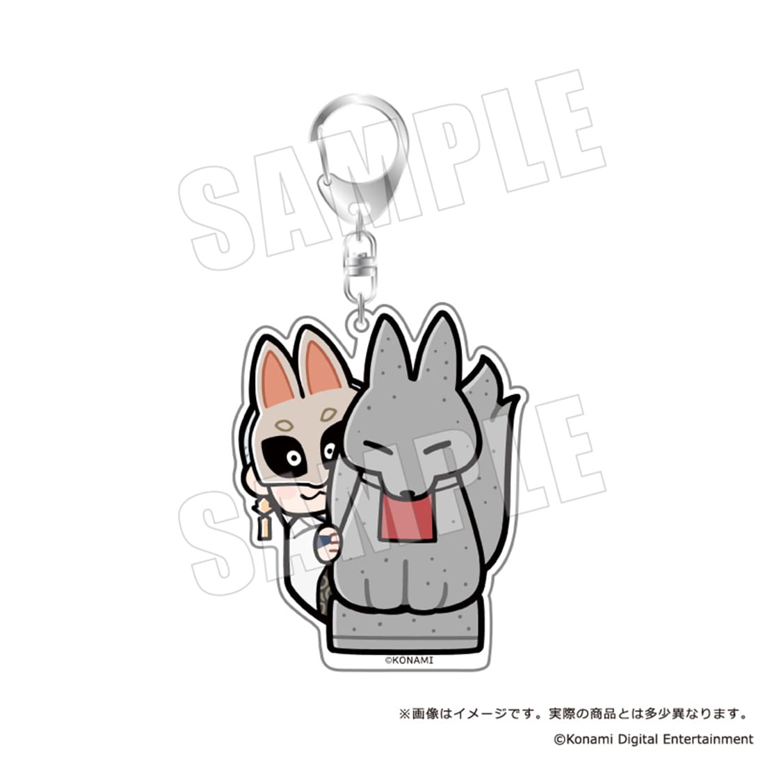 SILENT HILL f × ぶくぶ おおきめアクリルキーホルダー 08.狐面の男 見守り