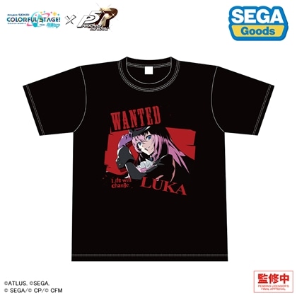 プロジェクトセカイ カラフルステージ！ feat. 初音ミク×ペルソナ5 ザ・ロイヤル グラフィックTシャツ 巡音ルカ