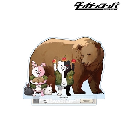 ダンガンロンパシリーズ 野崎つばたさんイラスト モノクマ&モノミ 飼育係ver. 特大アクリルスタンド