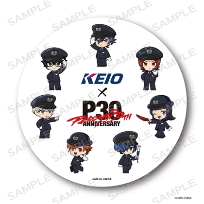 京王電鉄×P30th　ヘッドマーク風BIG缶バッジ