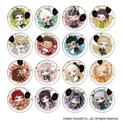 スーパーダンガンロンパ2 ちびキャラトレーディング缶バッジ コンプリートセット