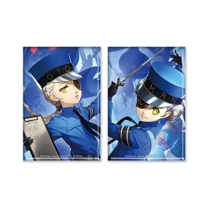 ペルソナ5: The Phantom X スクエア缶バッジ2種セット ジュスティーヌ＆カロリーヌ