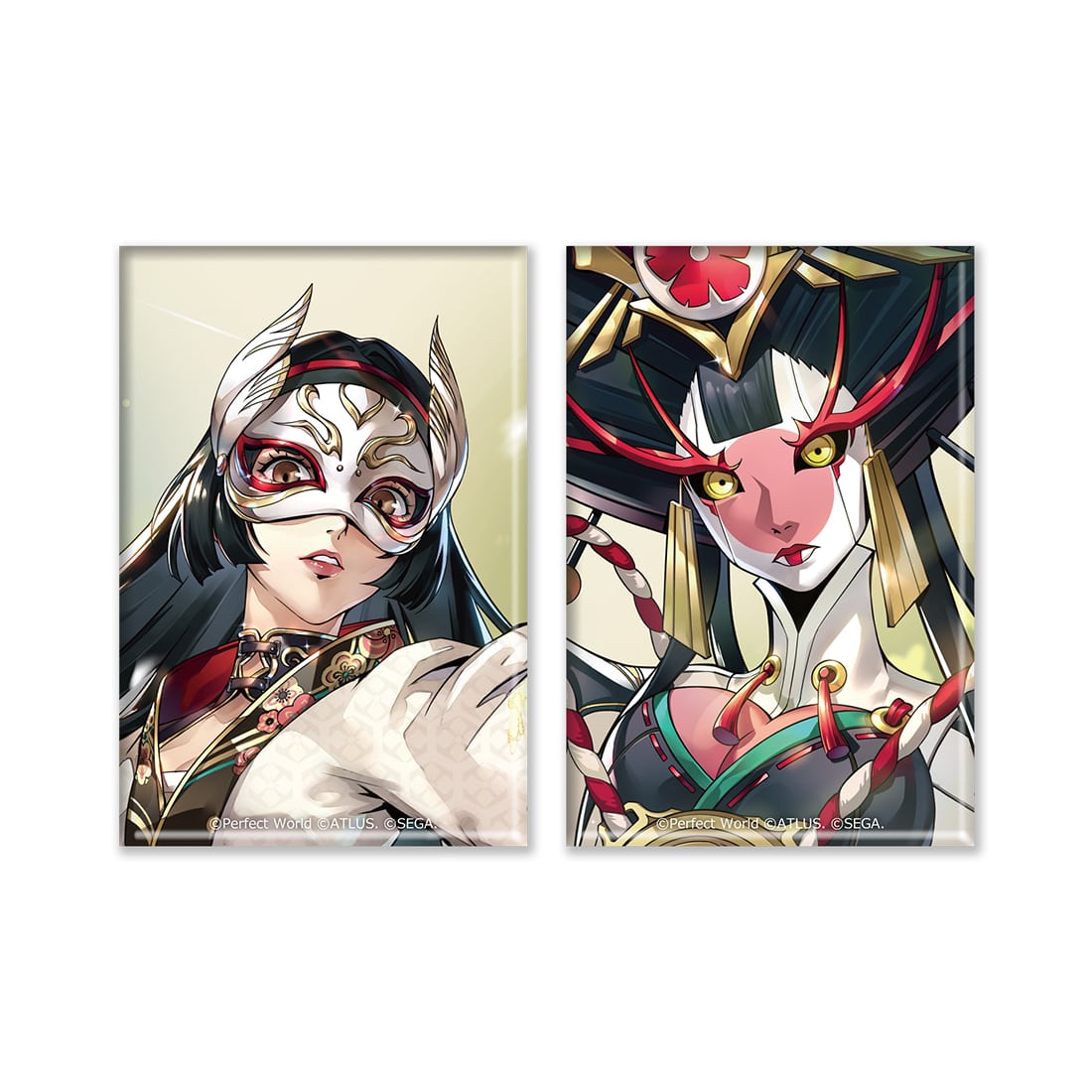 ペルソナ5: The Phantom X スクエア缶バッジ2種セット 理子・生命欲の暴走