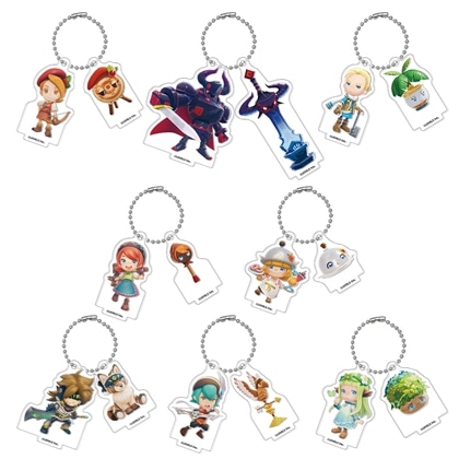 『ファンタジーライフi グルグルの竜と時をぬすむ少女』 仲間キャラクタートレーディングアクリル2連キーホルダースタンド Vol.4 単品