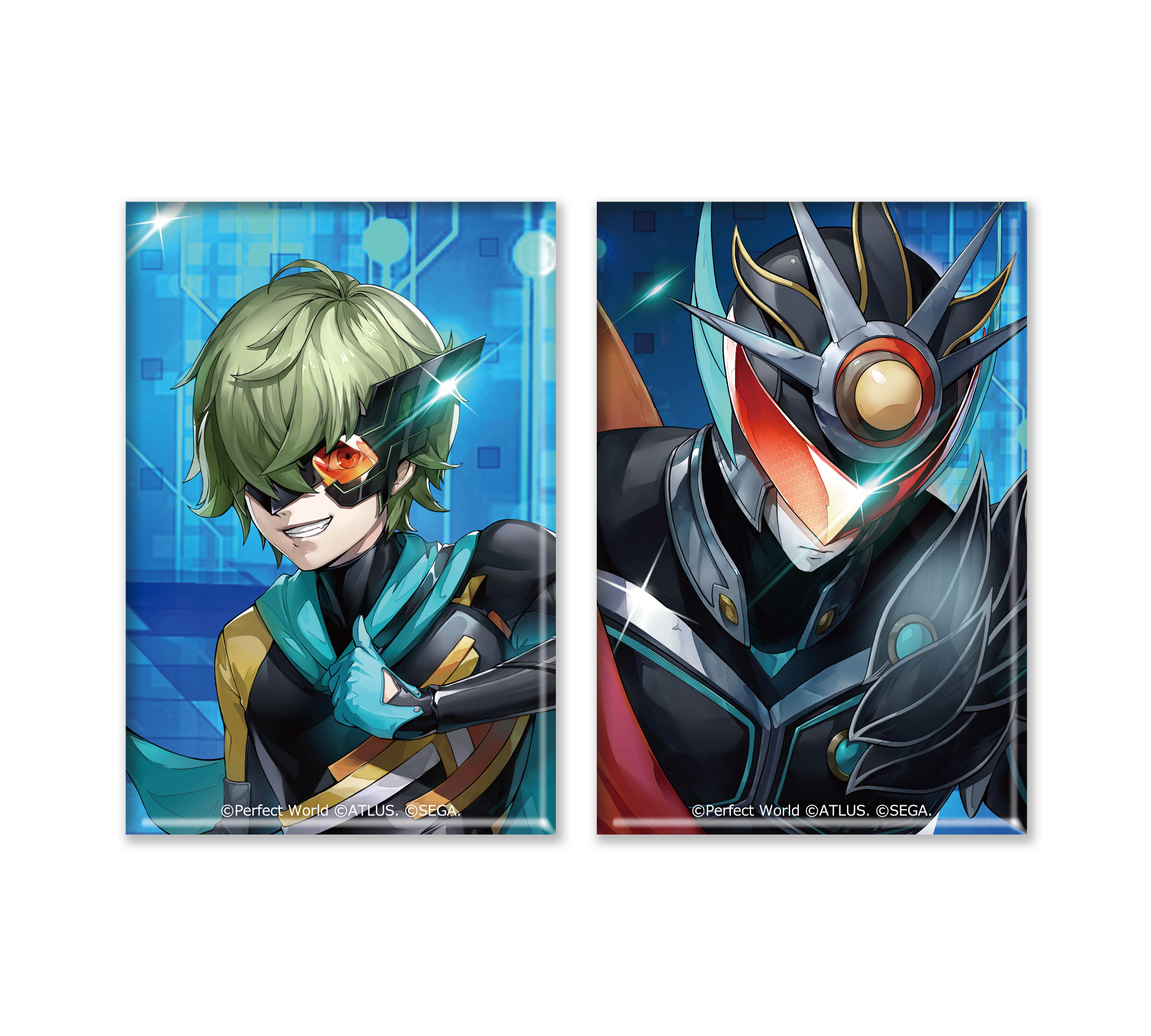ペルソナ5: The Phantom X スクエア缶バッジ2種セット リオン＆エリュテイア