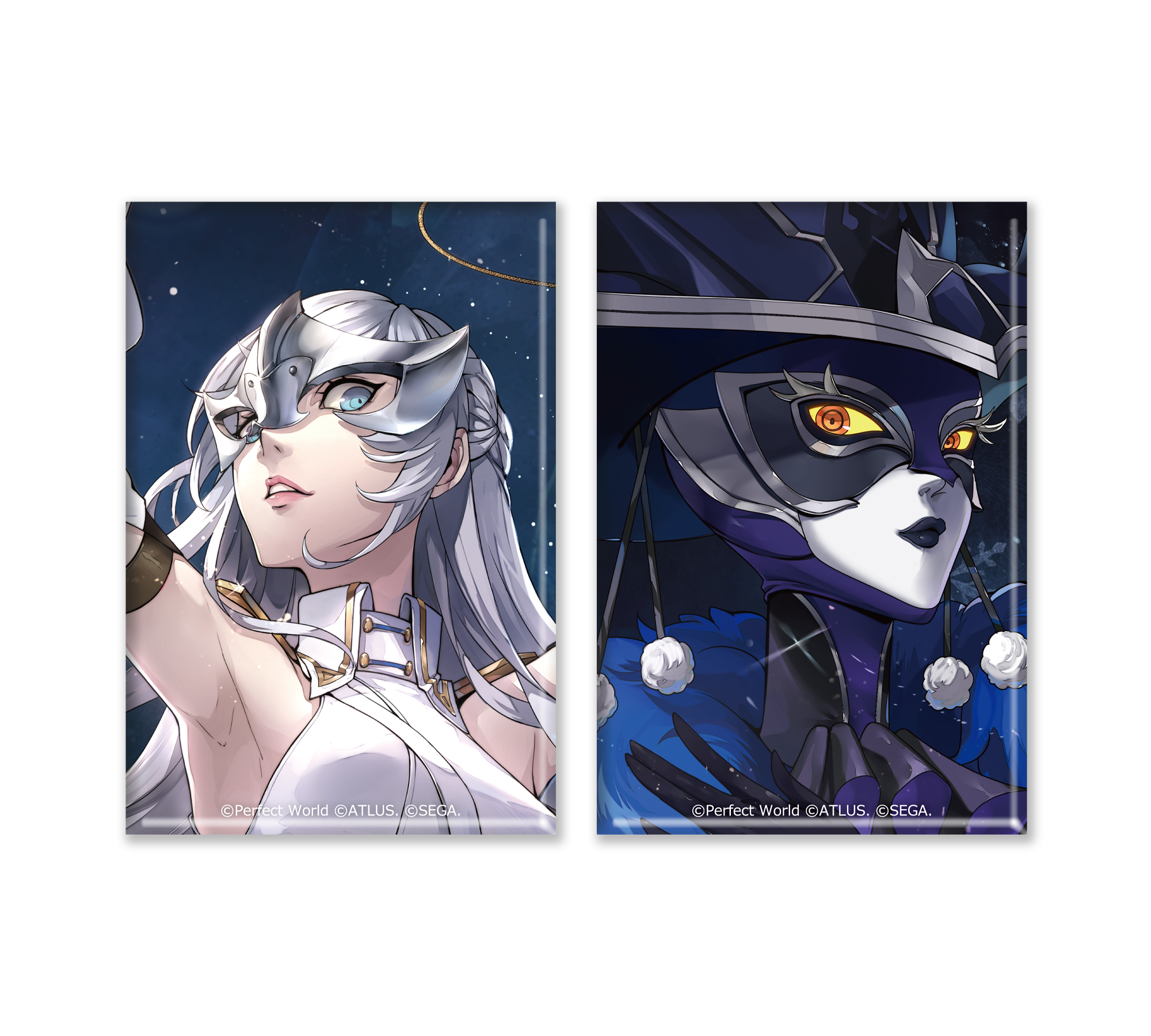 ペルソナ5: The Phantom X スクエア缶バッジ2種セット モント＆テルプシコレー