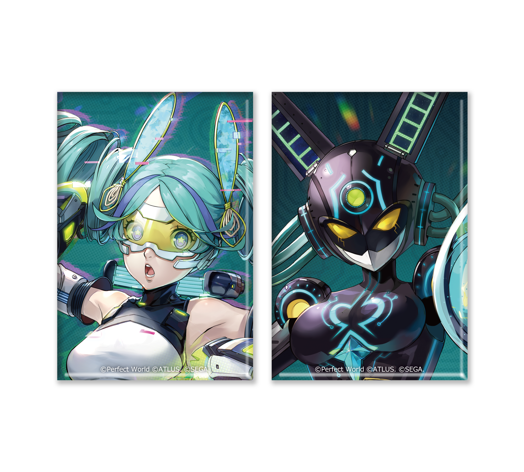 ペルソナ5: The Phantom X スクエア缶バッジ2種セット ブイ＆アプセウデス