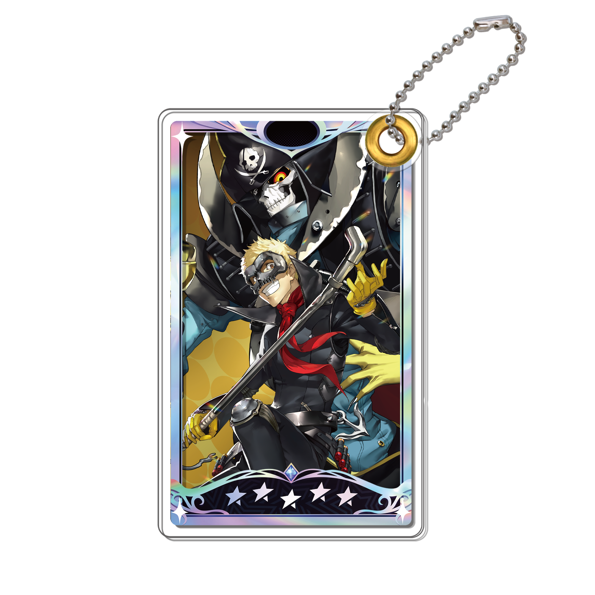 ペルソナ5: The Phantom X アクリルスライドキーホルダー スカル＆キャプテン・キッド