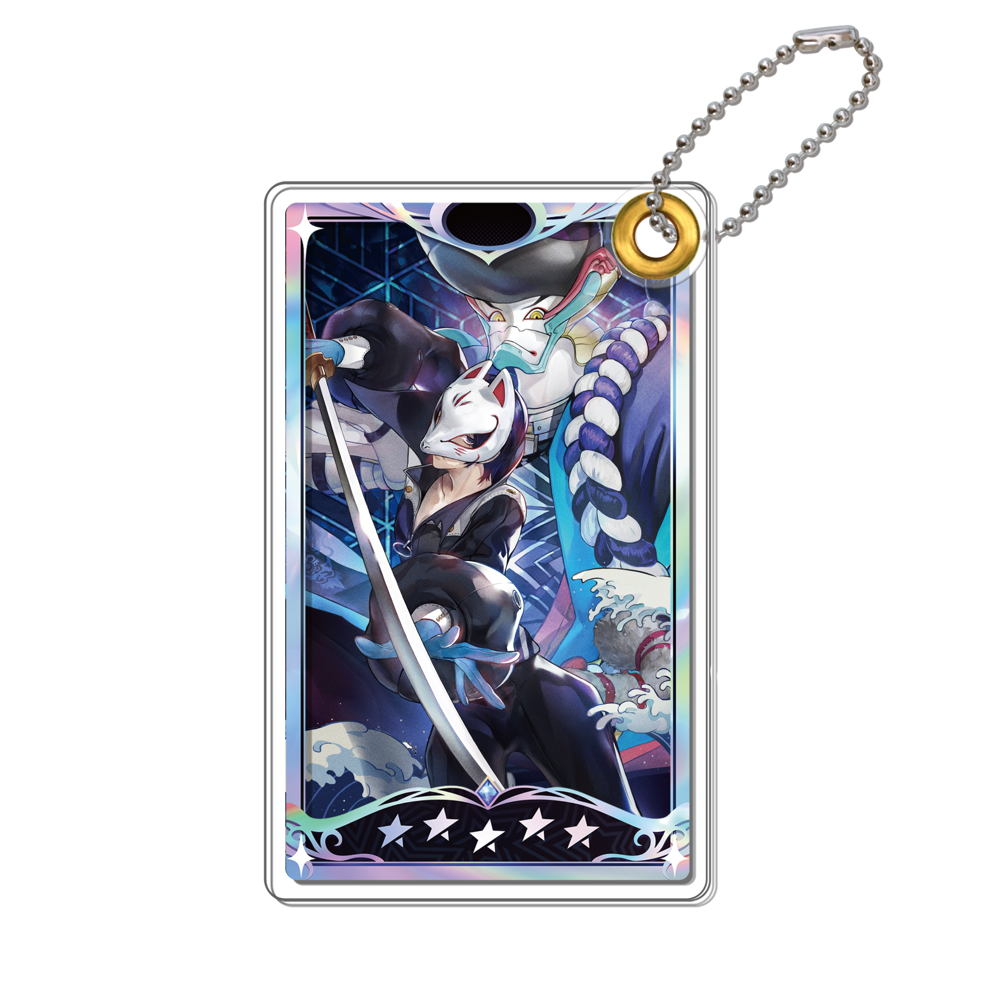 ペルソナ5: The Phantom X アクリルスライドキーホルダー フォックス＆ゴエモン