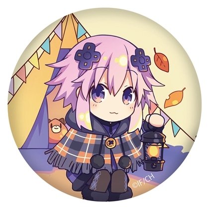 超次元ゲイム ネプテューヌ 15周年記念 落ち葉ねぷ缶バッジ: グッズ