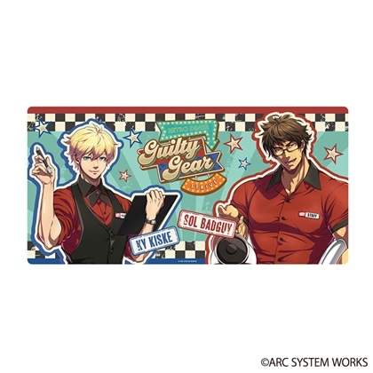 GUILTY GEAR -STRIVE- アメリカンダイナー ラバーマット ソル＝バッドガイ＆カイ＝キスク