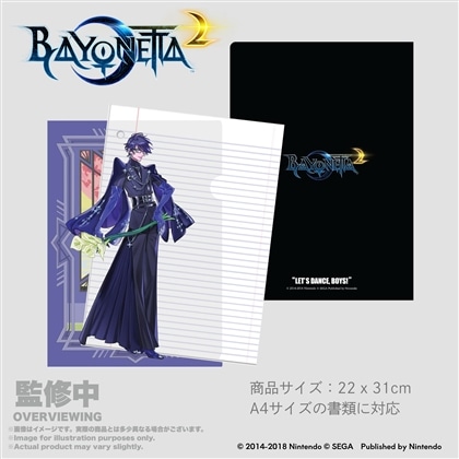 ベヨネッタ2 クリアフォルダーA4  島崎麻里氏描き下ろしキービジュアル