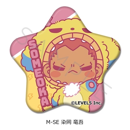『イナズマイレブン 英雄たちのヴィクトリーロード』星形缶バッジ M-SE（染岡 竜吾）