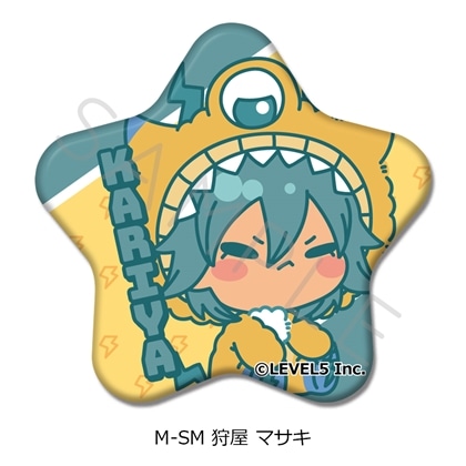 『イナズマイレブン 英雄たちのヴィクトリーロード』星形缶バッジ M-SM（狩屋 マサキ）