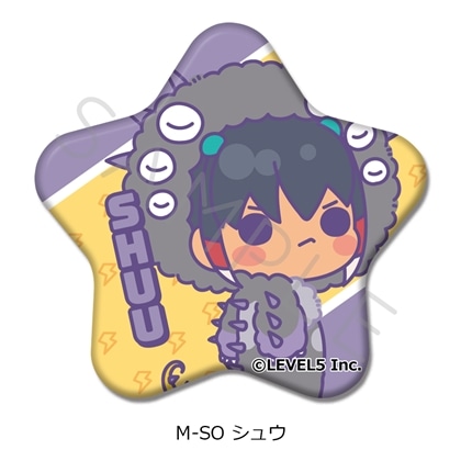 『イナズマイレブン 英雄たちのヴィクトリーロード』星形缶バッジ M-SO（シュウ）