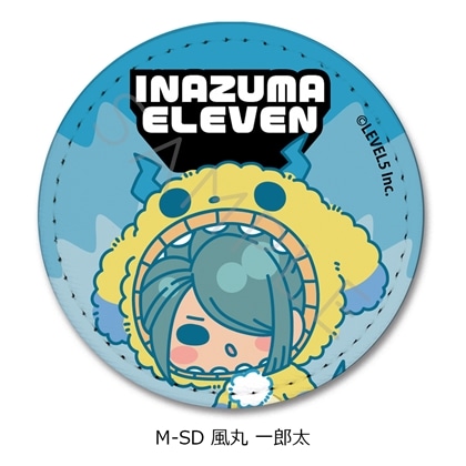 『イナズマイレブン 英雄たちのヴィクトリーロード』レザーバッジ（丸形） M-SD（風丸 一郎太）