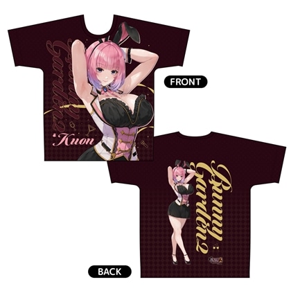 バニーガーデン2 フルグラフィックTシャツ（黒音）XLサイズ
