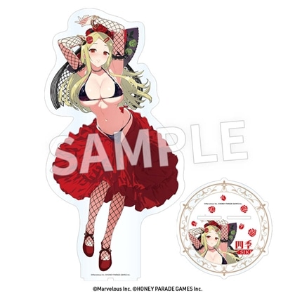 閃乱カグラ　アクリルメガフィギュア 四季（フラメンコ風水着）