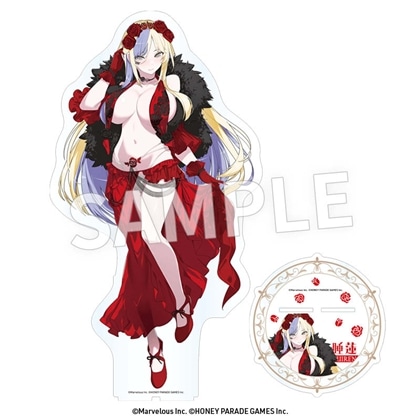 閃乱カグラ　アクリルメガフィギュア 睡蓮（フラメンコ風水着）