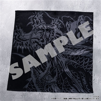 『龍が如く』 冠婚葬祭展 【マンガート ビームスコラボ】ハンカチ 黒