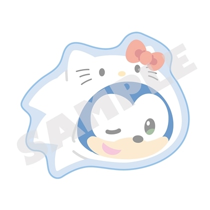 SONIC & FRIENDS×Sanrio characters ダイカットハンドタオル＜ソニック×ハローキティ＞