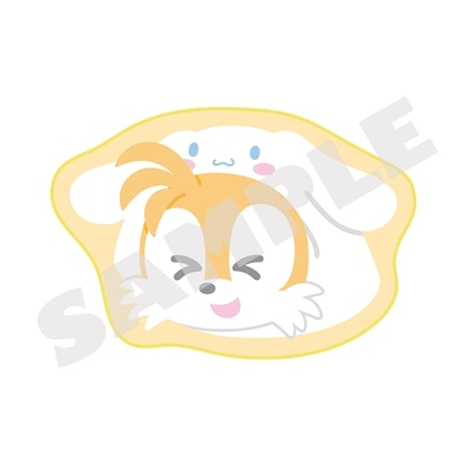 SONIC & FRIENDS×Sanrio characters ダイカットハンドタオル＜テイルス×シナモロール＞