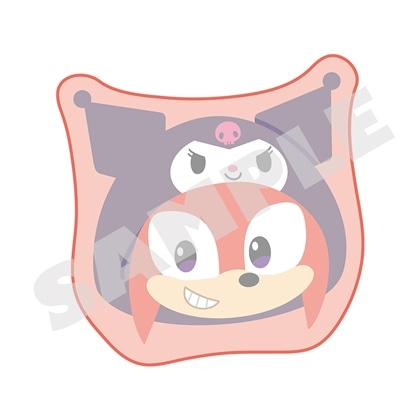 SONIC & FRIENDS×Sanrio characters ダイカットハンドタオル＜ナックルズ×クロミ＞