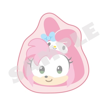 SONIC & FRIENDS×Sanrio characters ダイカットハンドタオル＜エミー×マイメロディ＞