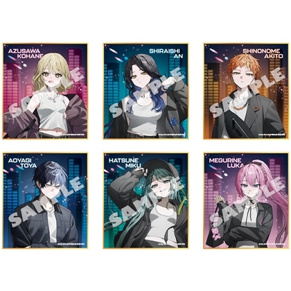 『プロセカ』イラストレーターコラボ ミニ色紙コレクション 【BOX】Vivid BAD SQUAD（全6種）