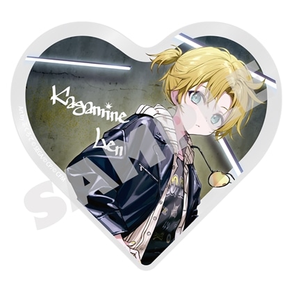 『プロセカ』イラストレーターコラボ ハート型アクリルブロック 教室のセカイの鏡音レン