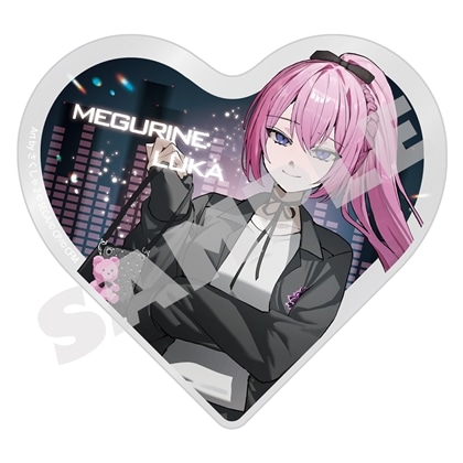 『プロセカ』イラストレーターコラボ ハート型アクリルブロック ストリートのセカイの巡音ルカ