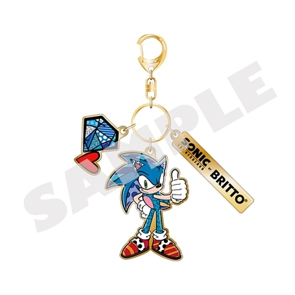 ソニック ザ ヘッジホッグ　テイルス　メタルキーホルダー SONIC THE HEDGEHOG×BRITTO』メタルキーホルダー テイルス(テイルス