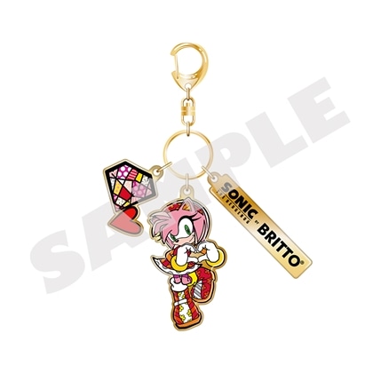 『SONIC THE HEDGEHOG×BRITTO』メタルキーホルダー エミー