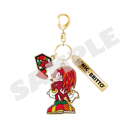 『SONIC THE HEDGEHOG×BRITTO』メタルキーホルダー ナックルズ