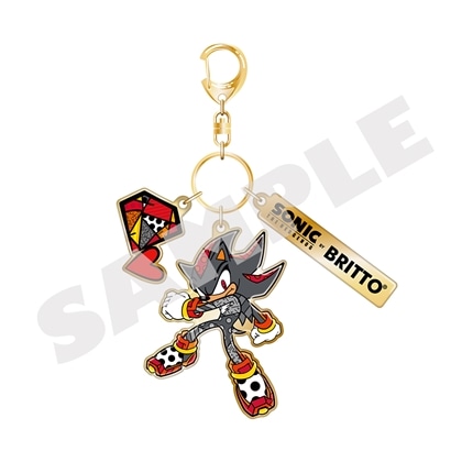 『SONIC THE HEDGEHOG×BRITTO』メタルキーホルダー シャドウ