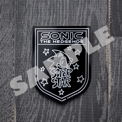 『SONIC THE HEDGEHOG×MOROSS』箔押しステッカー SUPERSTAR