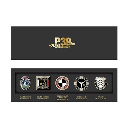 P30th 校章ピンバッジセット