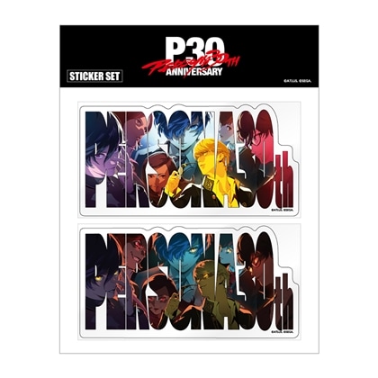 P30th 30周年記念イラストA クリアステッカーセット