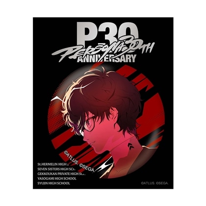 P30th 30周年記念イラストA 主人公レンチキュラー缶バッジ（P5）