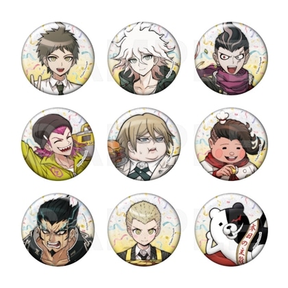 スーパーダンガンロンパ2　パーティー準備　グリッター缶バッジBOX　Vol.1