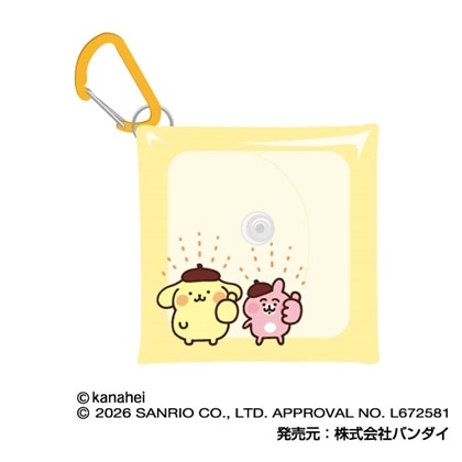 カナヘイの小動物×サンリオキャラクターズ マルチクリアケース SSサイズ 03 うさぎ × ポムポムプリン