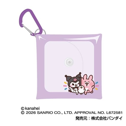 カナヘイの小動物×サンリオキャラクターズ マルチクリアケース SSサイズ 05 ピスケ＆うさぎ × クロミ